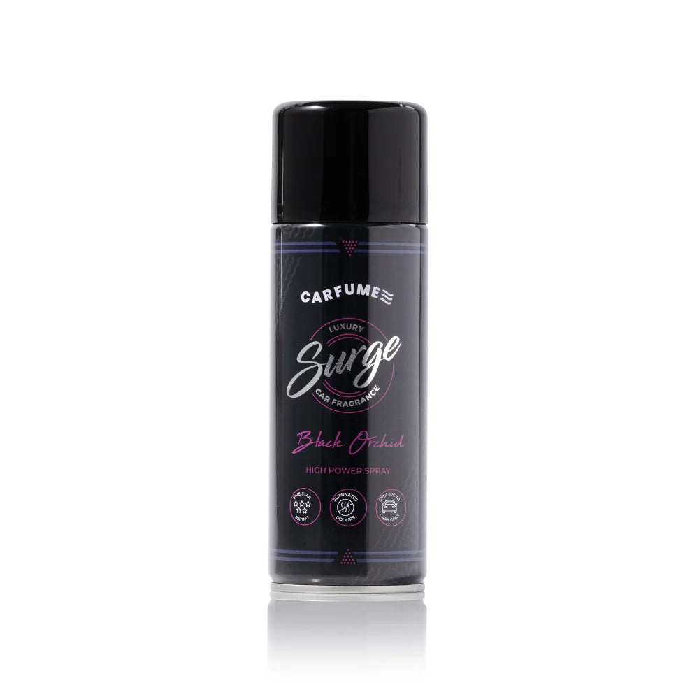 Black Orchid car air freshener can with long lasting premium fragrance for cars