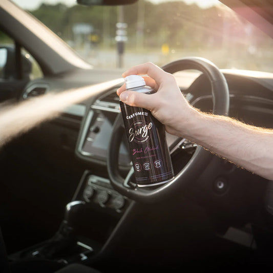 Black Orchid car air freshener can with long-lasting premium fragrance for cars